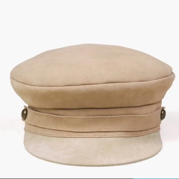 NEW Lack of Color “Lola” Taupe Suede Newsboy hat - Picture 9 of 10